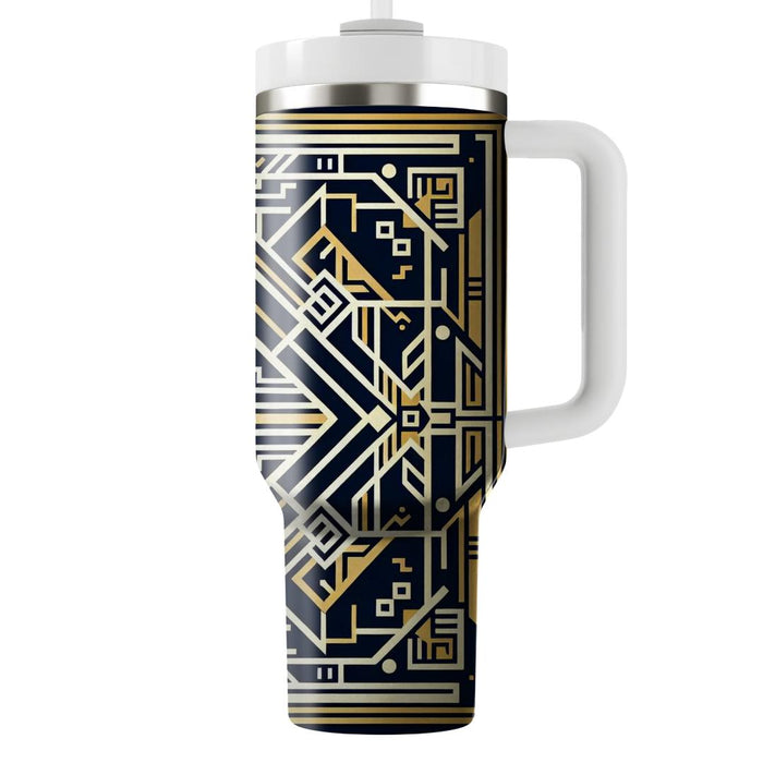 Art Deco Geometric Motifs  Custom Tumblers