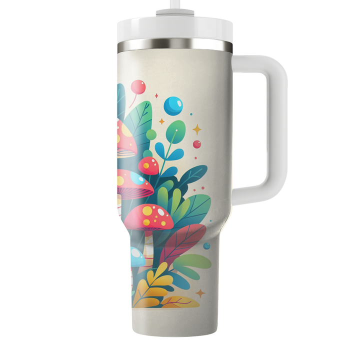 Whimsical Mushroom Wonderland Travel Tumblers