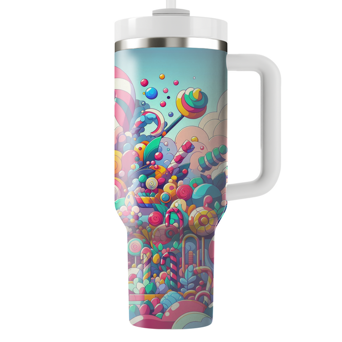 Vibrant Candy Land Tumblers With Lids