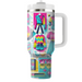 Flashy 80s Fashion Personalized Tumblers