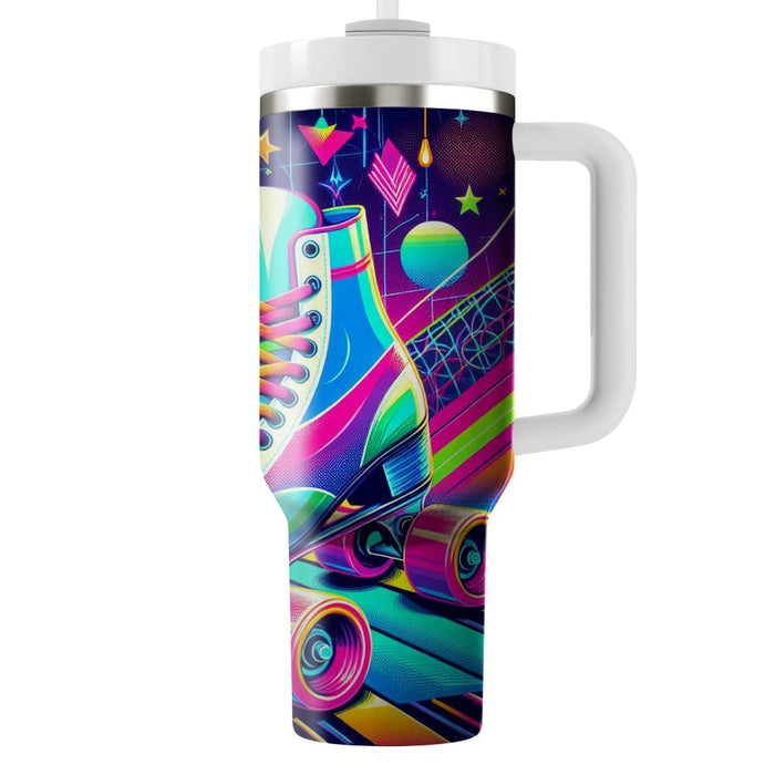 Futuristic Retro Roller Skates  Personalized Tumblers