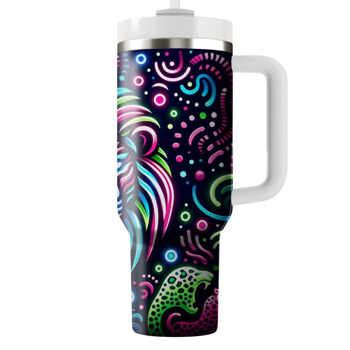 Bright Neon Animal Print  Insulated Tumblers