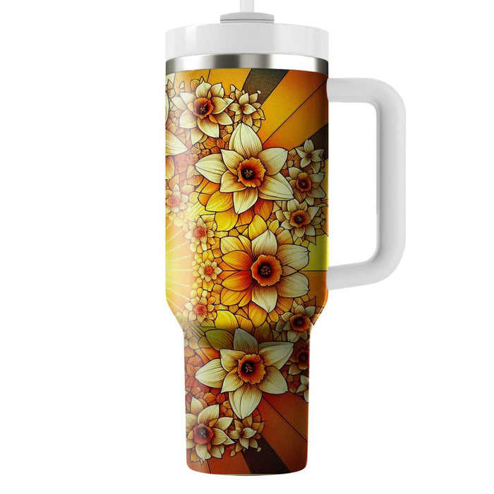 Sunset Daffodil Delight  Tumbler Cups