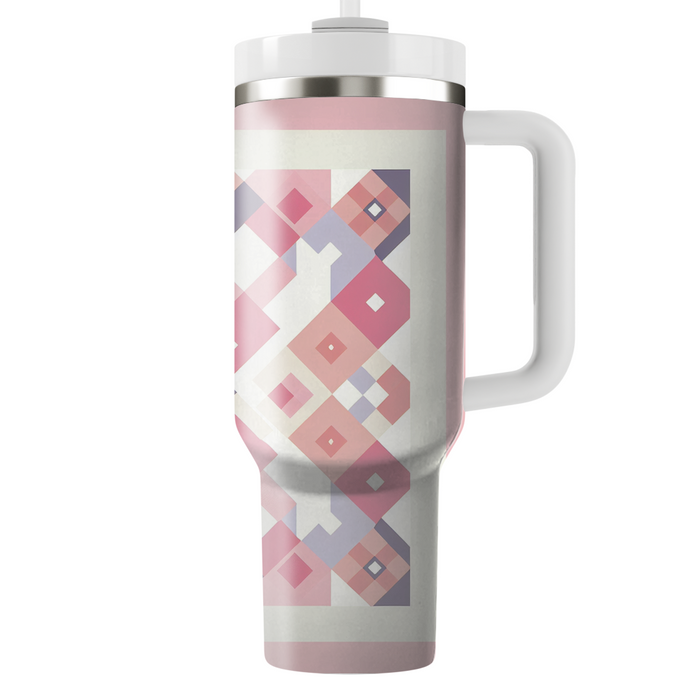 Diamond Checkered Harmony Tumbler Cups