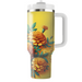 Sunlit Marigold Fields  Custom Tumblers