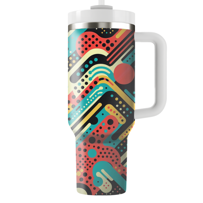 Dynamic Dots And Lines Decorative Tumblers