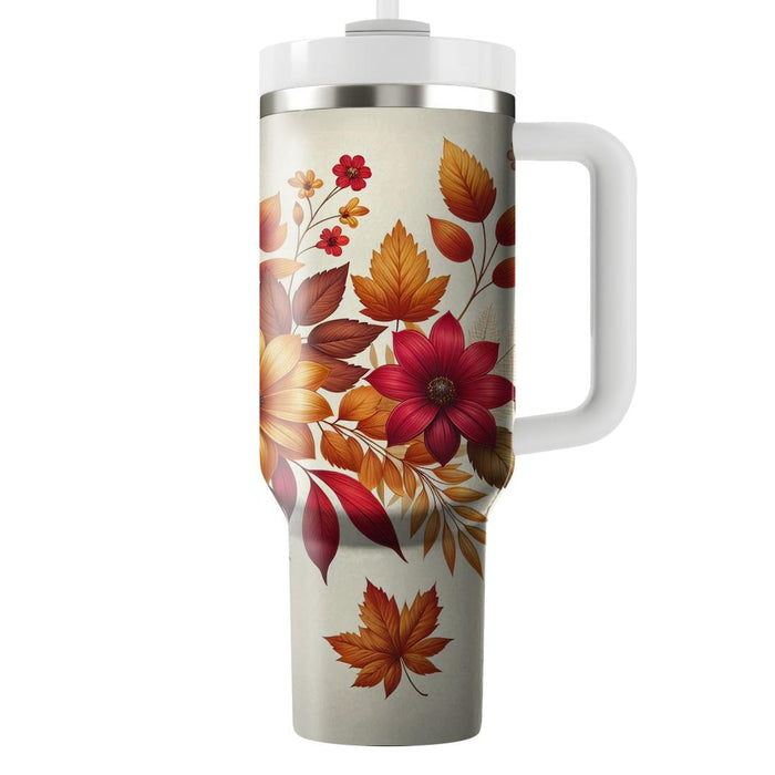 Autumn Harvest Floral  Unique Tumblers