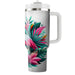 Vibrant Flamingo Dance  Travel Tumblers