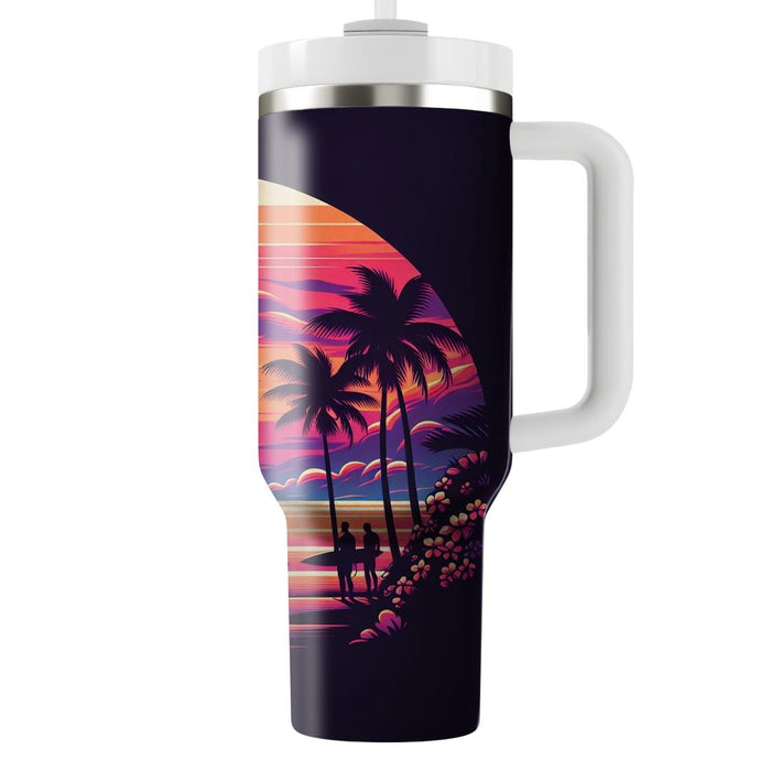 Surfer Sunset  Insulated Tumblers