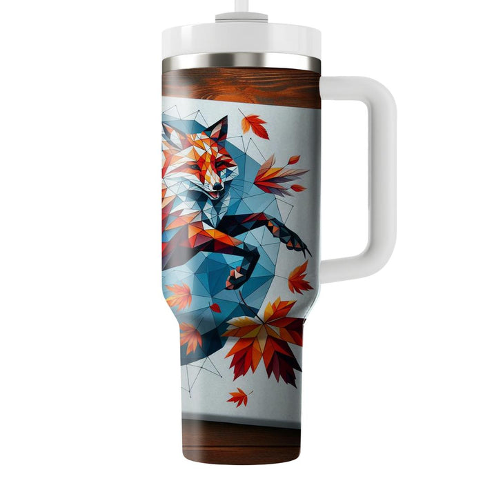 Geometric Fox Dance  Personalized Tumblers