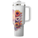 Sunset Floral Radiance  Travel Tumblers