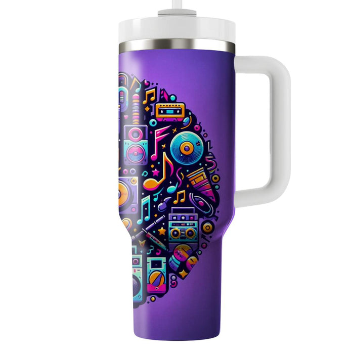 Retro Music Party  Unique Tumblers