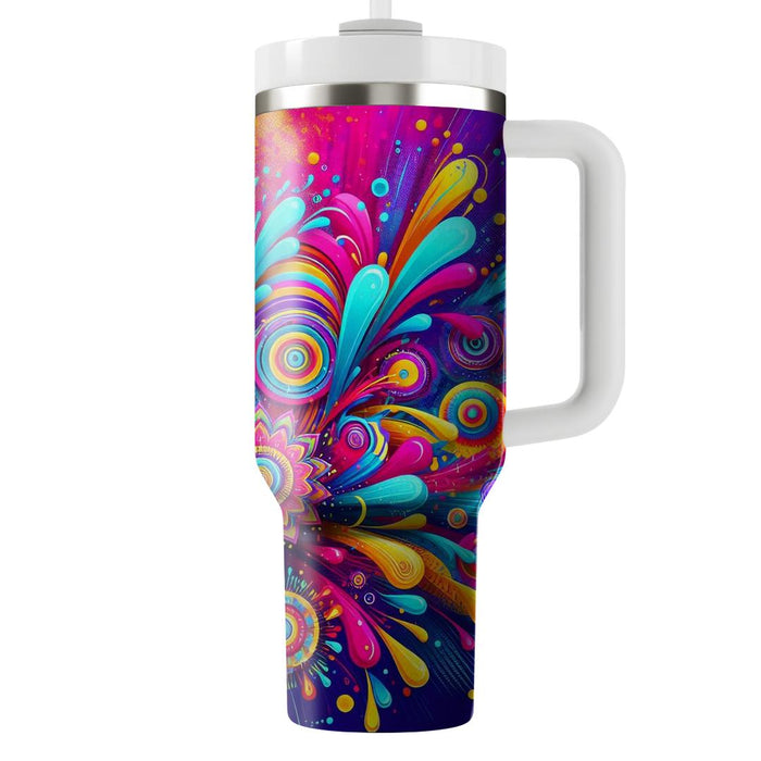 Whirlwind Of Colors - Holi Festival  Tumbler Cups