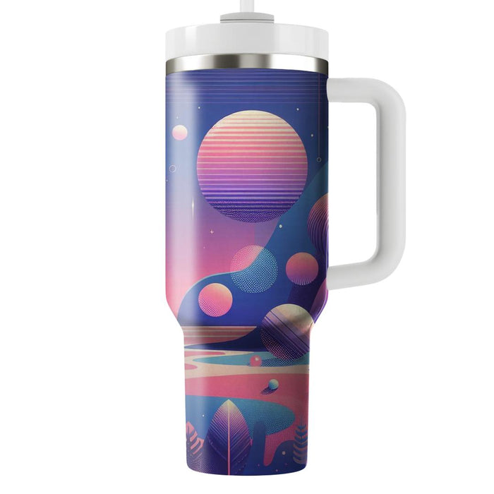 Vaporwave Paradise  Tumblers With Lids