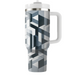 Abstract Grid Illusion Custom Tumblers