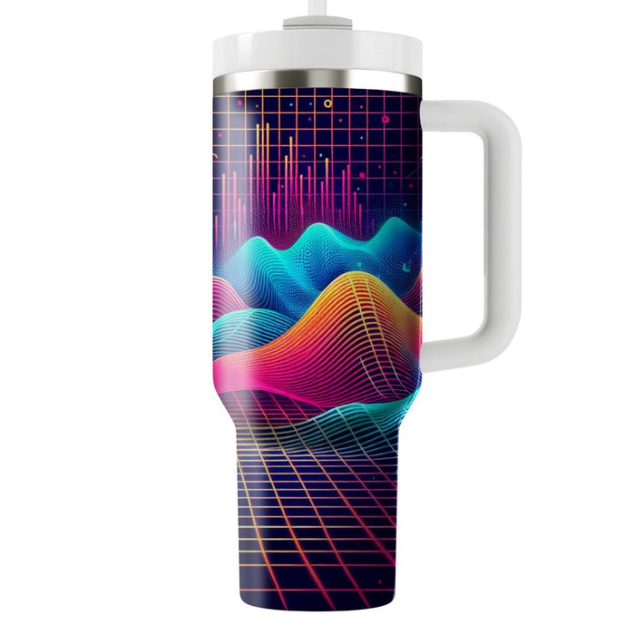 Futuristic Retro Wave  Custom Tumblers