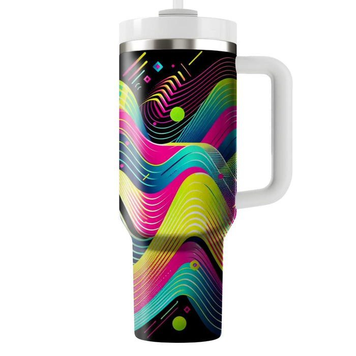 Neon Party Waves  Tumblers For Gifts