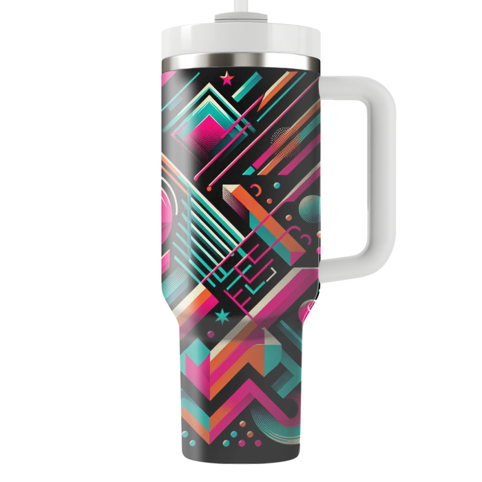 Retro Neon Pattern  Custom Tumblers