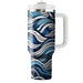 Abstract Illusion Waves  Tumblers With Lids