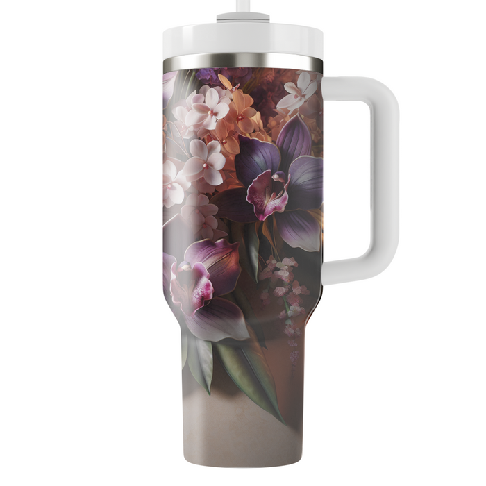 Glamorous Orchid Bliss  Tumblers With Lids