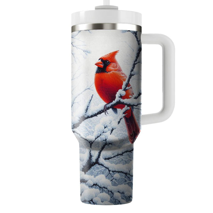 Winter Cardinal Haven  Custom Tumblers