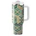 Ornamental Hexagons Decorative Tumblers