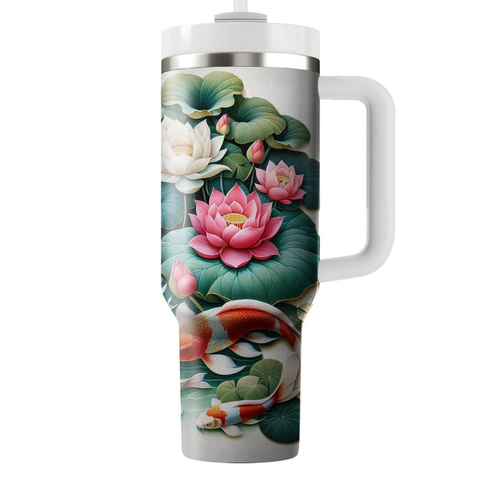 Vivid Koi Pond  Tumbler Cups