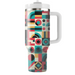 Abstract Mosaic Pattern  Insulated Tumblers