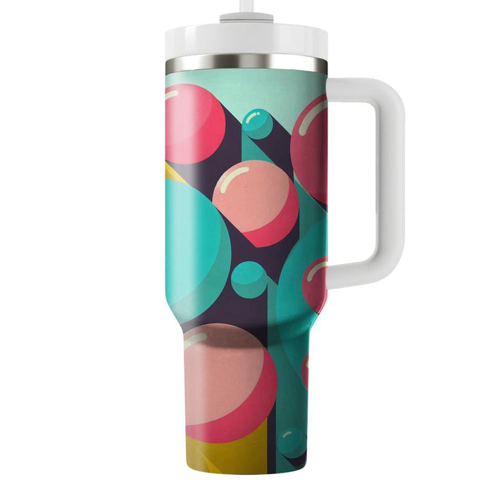 Retro Funky Circles  Tumblers With Lids