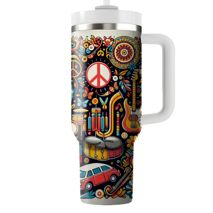 Retro Festival Vibes  Insulated Tumblers