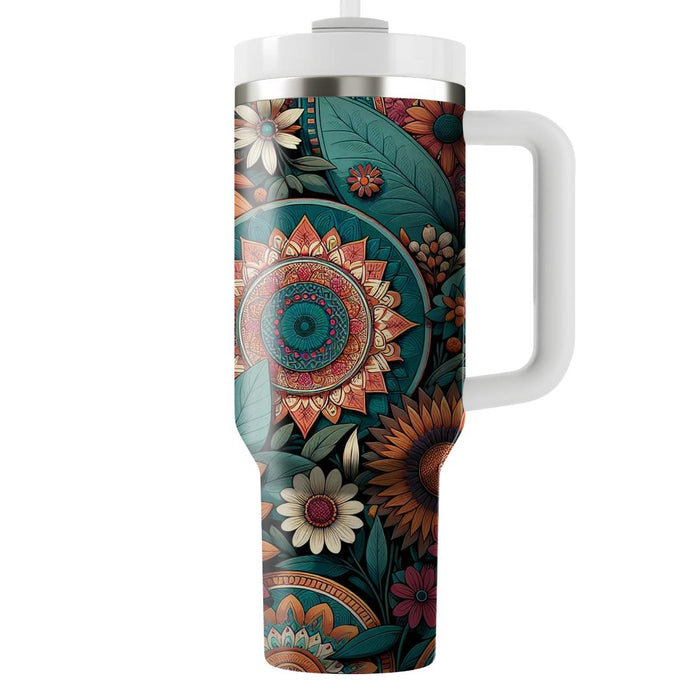 Floral Bohemian Dreams  Travel Tumblers