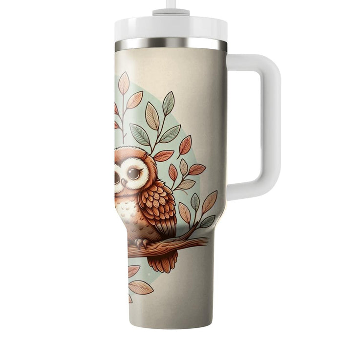 Friendly Owl Family  Custom Tumblers