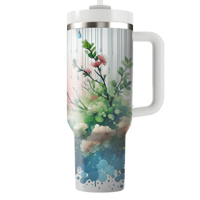 Spring Rain  Tumbler Cups