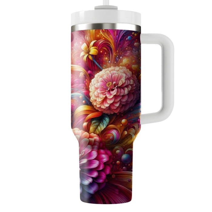 Bold Bloom Burst  Tumbler Cups