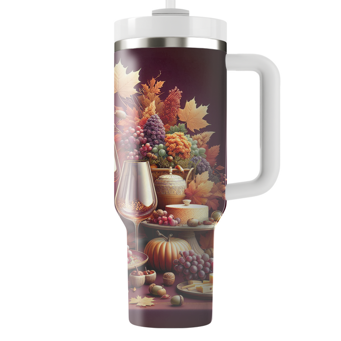 Autumn Wine And Dine  Personalized Tumblers