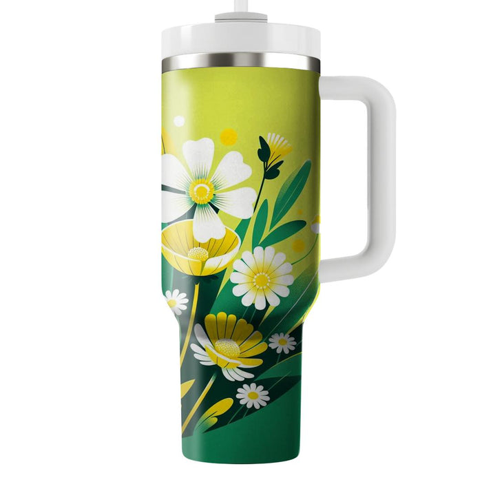 Whimsical Butter Meadow  Decorative Tumblers