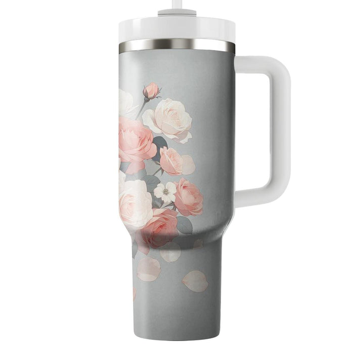 Gentle Rose Petals  Unique Tumblers