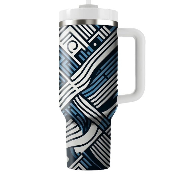 Geometric Wave Patterns  Custom Tumblers