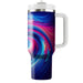 Vibrant Color Swirl  Tumblers With Lids