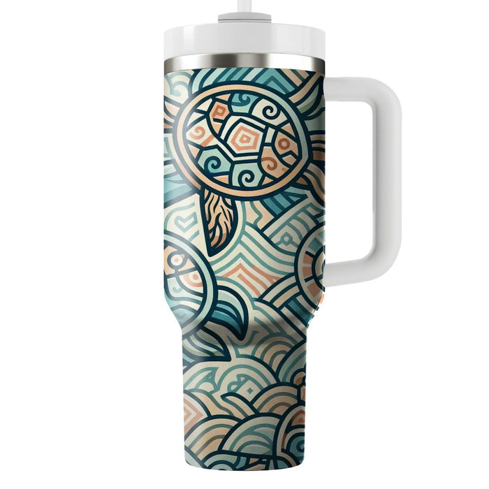 Tessellated Turtle Geometry  Travel Tumblers