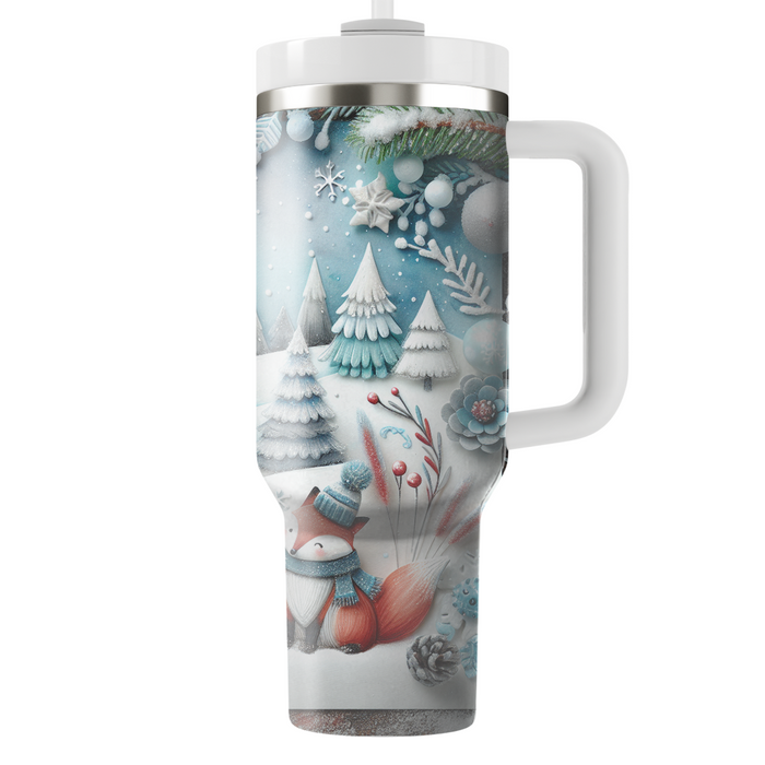 Winter Wonderland Animals  Travel Tumblers