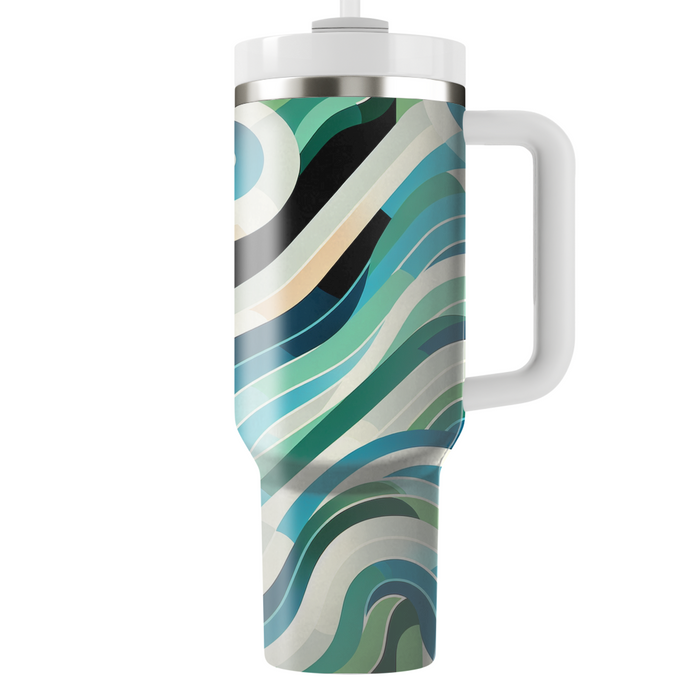 Bold Stripe Wave  Insulated Tumblers