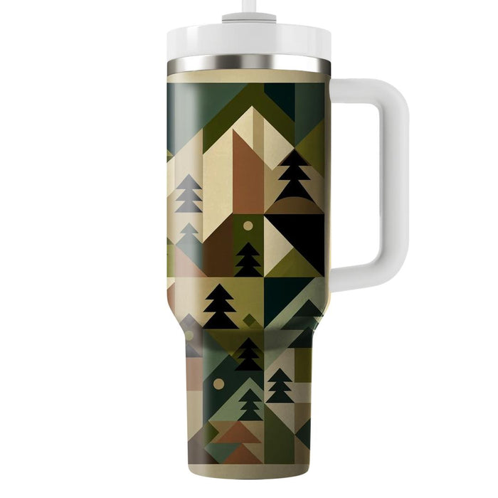 Geometric Forest  Custom Tumblers