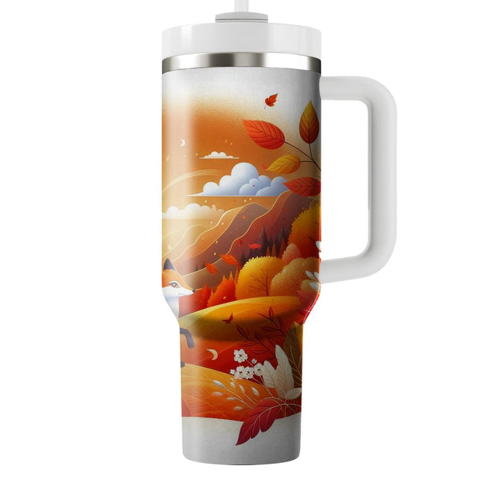 Whimsical Fox In Fall  Decorative Tumblers