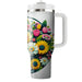 Bright Floral Garden  Tumbler Cups