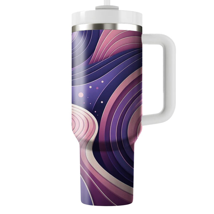 Artistic Spiral Pathway  Decorative Tumblers