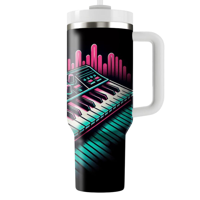 Vintage Synth Wave  Tumblers With Lids