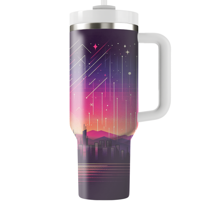 Synth Sunset  Tumblers With Lids