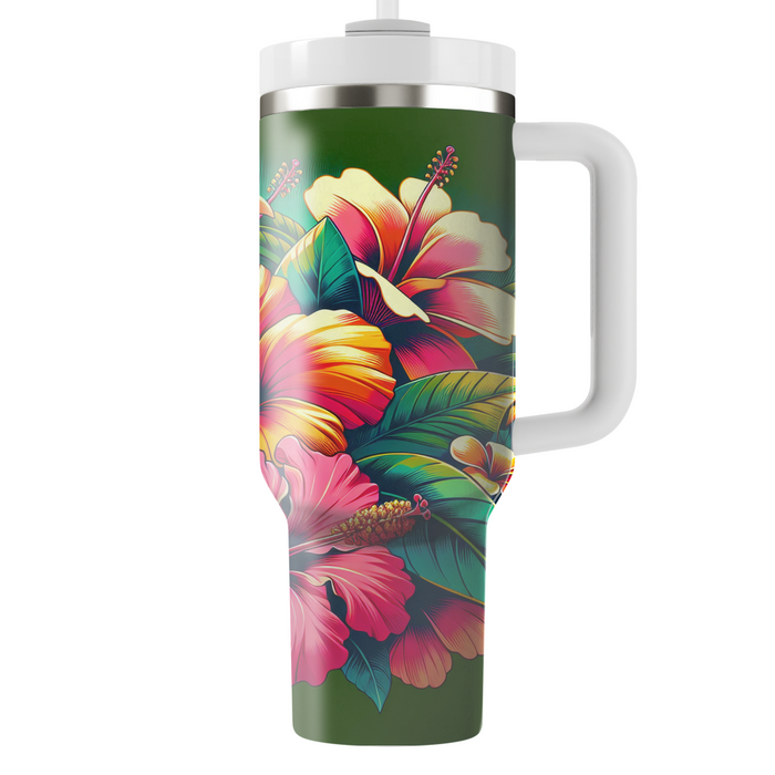 Bold Tropical Vibes  Custom Tumblers