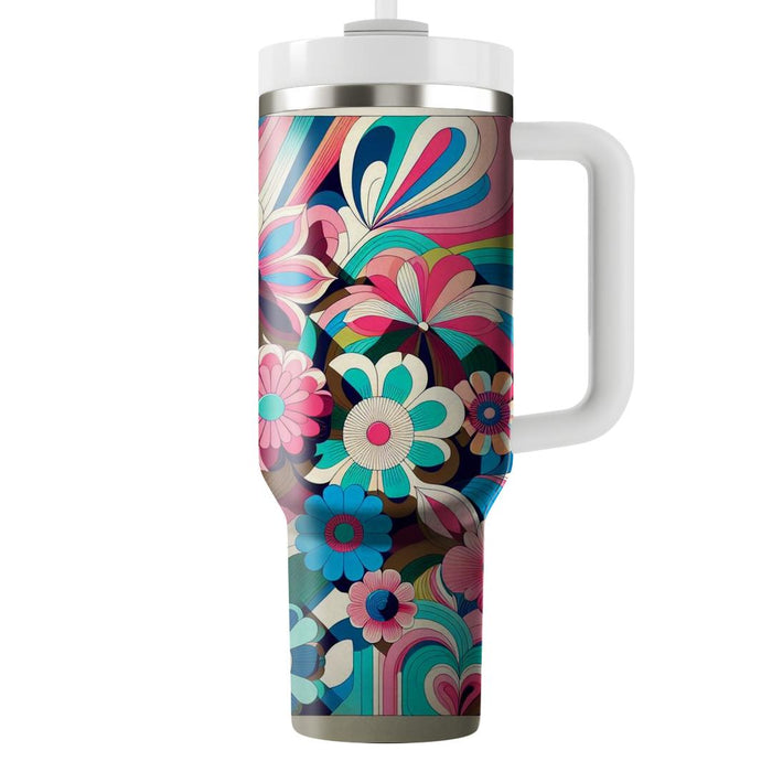  Floral Burst  Tumblers With Lids